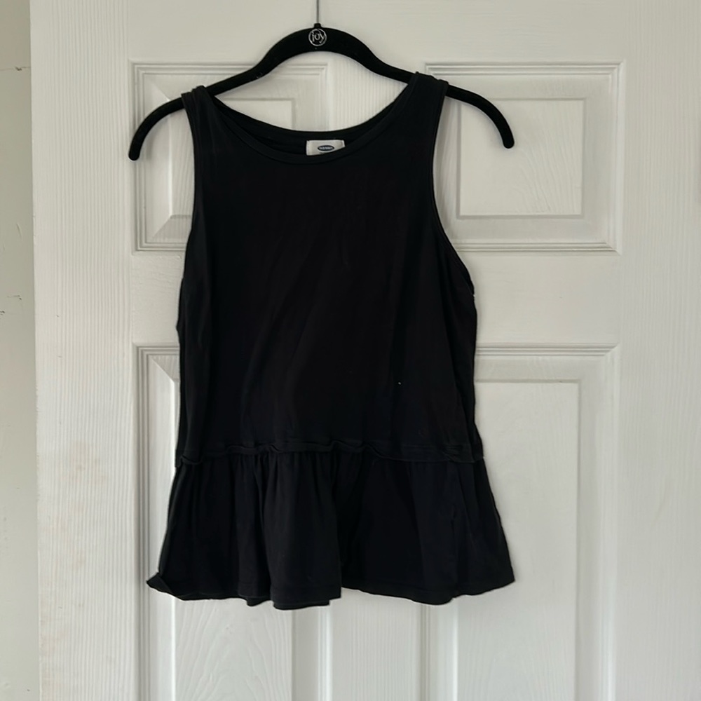 Black babydoll tank top